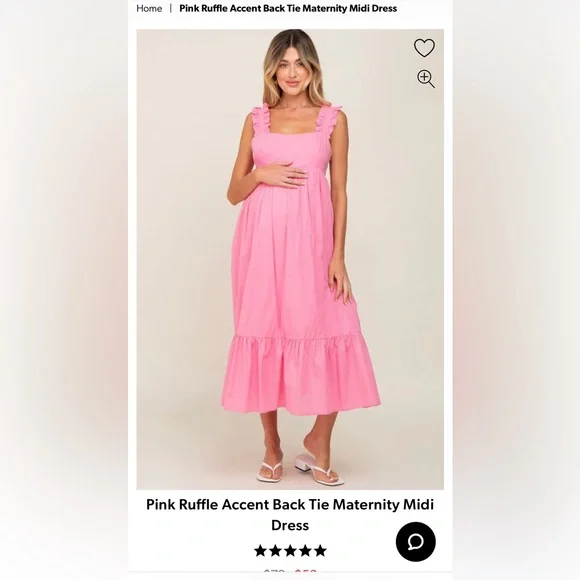 NWOT size M Pinkblush maternity dress - Picture 8 of 8